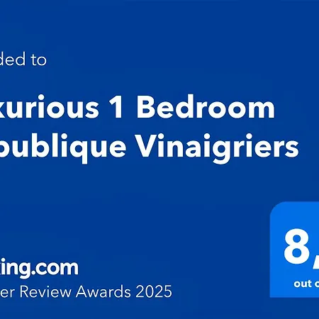 Luxurious 1 Bedroom Republique Vinaigriers Free Netflix